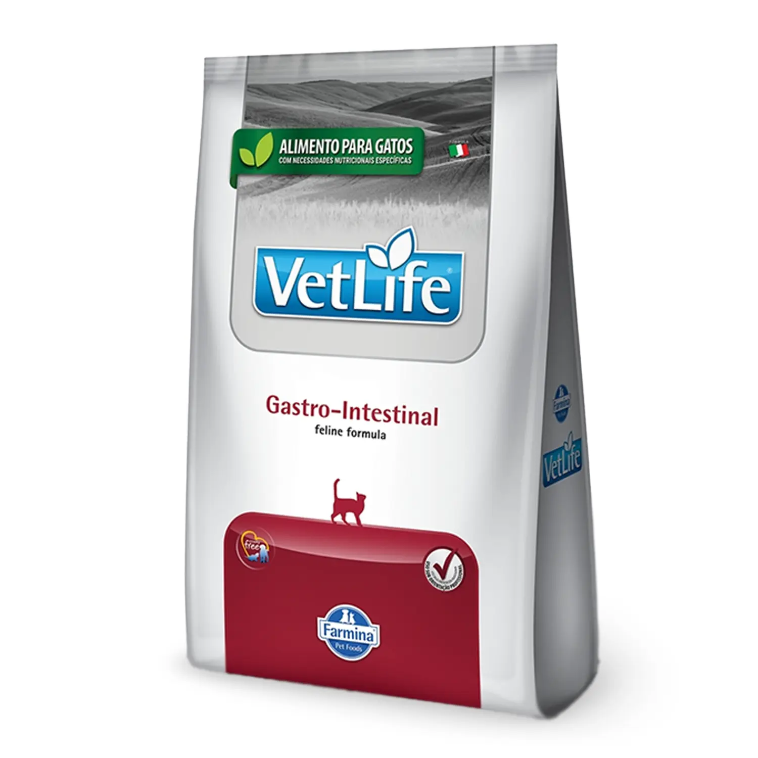 Racao Vet Life Natural Gastrointestinal para Gatos Adultos